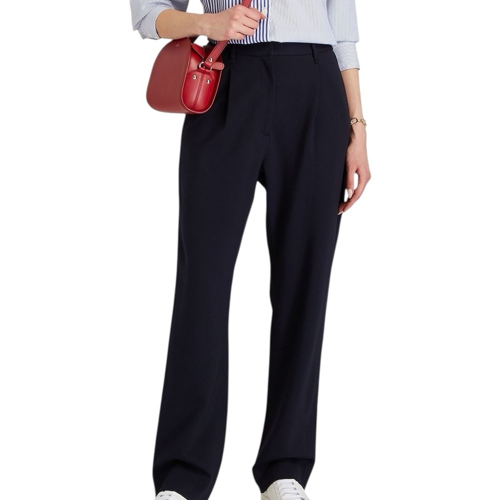 Rag & Bone Icons irina Ponte Navy pleated trousers size small new with tags